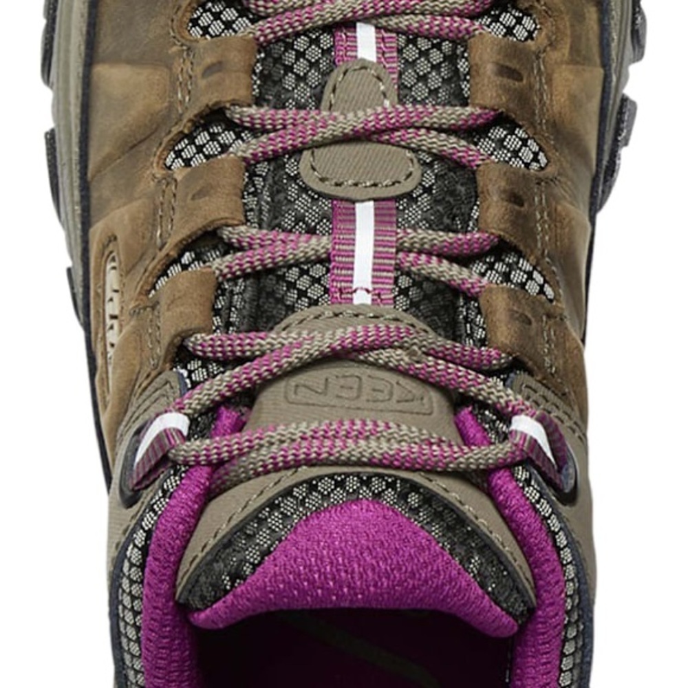 KEEN Targhee III Low Waterproof Hiking Shoes Brown Plum Gorpcore W 9.5 - Picture 11 of 12